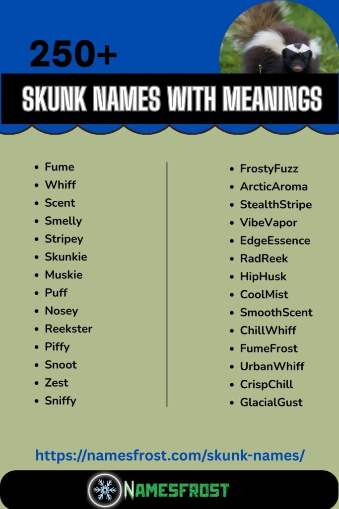 Skunk Names