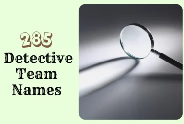Detective Team Names